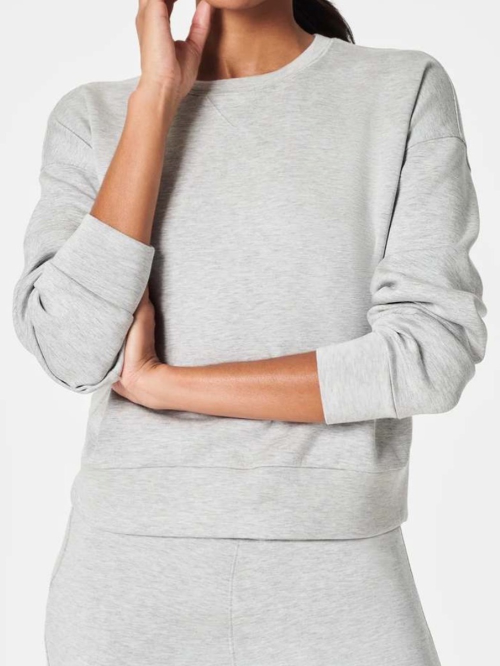 Spanx Air Essentials Crewneck Pullover Soft Stretch Sweatshirt- Size 1X- NWT